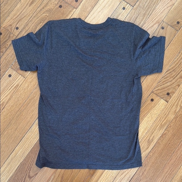 Adidas Gray Short Sleeve Amplifier T-Shirt Large Logo Soft Men Small - Picture 3 of 3